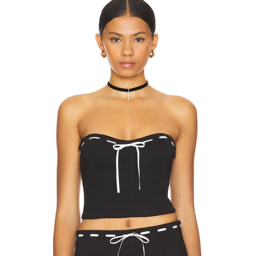 Noita Crop Top in Black